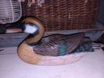 houten eend, Ophalen of Verzenden, Zo goed als nieuw, Vogel, Beeldje of Figuurtje