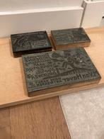 Cliche reclame drukblok  advertentie antwerpen antiek, Antiek en Kunst, Antiek | Gereedschap en Instrumenten, Ophalen of Verzenden