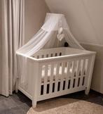 Wit ledikant + matras, Kinderen en Baby's, Kinderkamer | Bedden, Ophalen, Gebruikt, Minder dan 140 cm, Matras