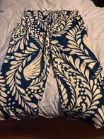 Blauwe broek met print - XXL, Blauw, Maat 46/48 (XL) of groter, Ophalen of Verzenden, Zo goed als nieuw