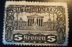 1918 - 1919 DeutschÖsterreich 5 Kronen zeldzaam, Ophalen of Verzenden, Duitse Keizerrijk, Gestempeld