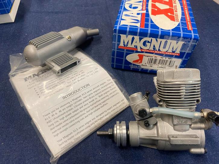 MAGNUM s46 2-takt Nitro Motor - Modelbouwmotor, Hobby en Vrije tijd, Modelbouw | Radiografisch | Vliegtuigen, Gebruikt, Nitro