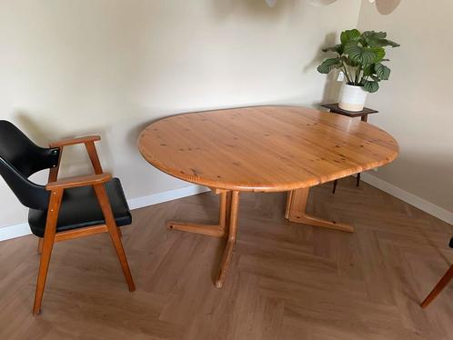 Ovaal deens design tafel, Huis en Inrichting, Tafels | Eettafels, Zo goed als nieuw, 100 tot 150 cm, 150 tot 200 cm, Vijf personen of meer