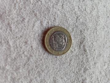 1 euro Griekse munt uiltje met S in de ster 2022 beschikbaar voor biedingen