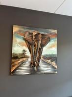 Schilderij metaal 3D, Ophalen