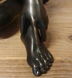 Zittend Naakte Vrouw / Brons / tuinbeeld / 32 cm hoog, Tuin en Terras, Tuinbeelden, Nieuw, Info@huisentuindecoratiemarie.nl, Mensenbeeld