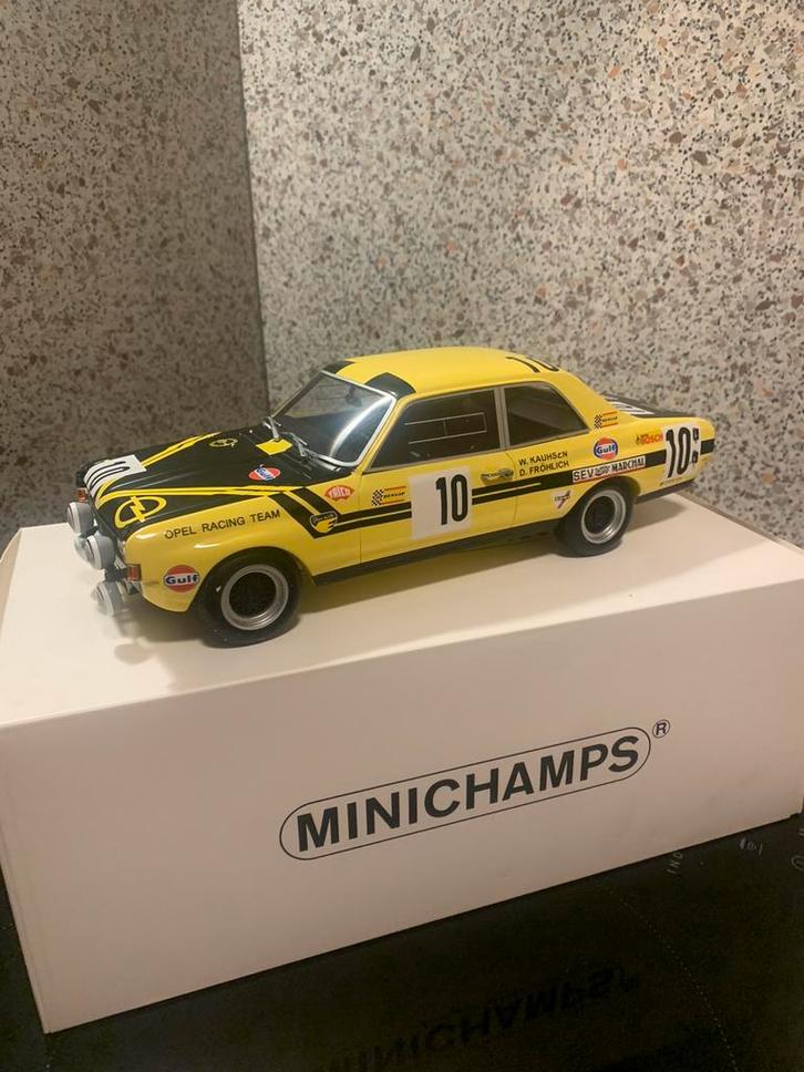 Opel commodore a.steinmetz 24u spa 1970, Hobby en Vrije tijd, Modelauto's | 1:18, Zo goed als nieuw, MiniChamps, Verzenden