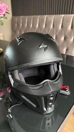 Scorpion COVERT-X SOLID Matzwart INCL Cardo Freecom 2X JBL, Ophalen, Tweedehands, Jethelm, Overige merken