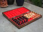 Oude Houten Schaakset/Schaakspel, Hobby en Vrije tijd, Gezelschapsspellen | Bordspellen, Een of twee spelers, Ophalen of Verzenden