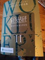 College Bundel Wetteksten Deel 2 - 2017-2018, Ophalen of Verzenden, Wolters Kluwer, Alpha, WO