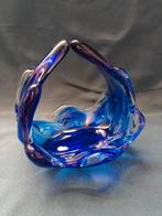 Blauwe glazen schaal, Antiek en Kunst, Ophalen of Verzenden