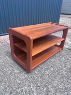 Vintage teak deens audiomeubel trolley bijzettafel, Ophalen, B, Gebruikt, Xb