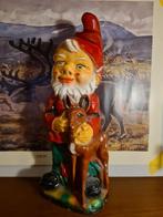 Grote kerst kabouter, met hertje,tuinkabouter, zweeds, Ophalen of Verzenden, Gebruikt