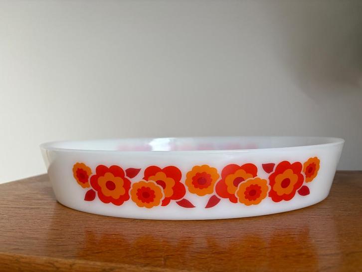 Arcopal Lotus ovale schaal retro, Verzamelen, Retro, Huis en Inrichting, Ophalen of Verzenden