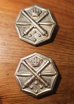 Set schouderemblemen Luchtdoelartillerie, Ophalen of Verzenden, Landmacht, Nederland, Embleem of Badge