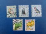 Postzegel Kenia 1971 ev 5 zegels Schelpen, Vogels Vruchten, Verzenden, Overige landen, Gestempeld