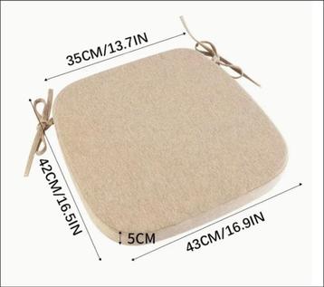 Hoge stevige Zitkussen voor stoel of kruk; Zwart  beschikbaar voor biedingen