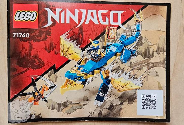 Lego Ninjago 71760 Complete Set - Jay's Thunder Dragon, Kinderen en Baby's, Speelgoed | Duplo en Lego, Zo goed als nieuw, Lego