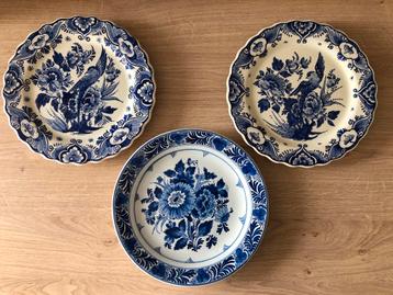 Delfsblauwe wandborden 25 cm doorsnede beschikbaar voor biedingen
