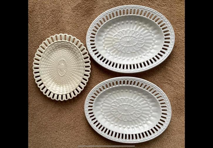 Antiekr creamware 19e eeuwse schalen, W.Smith en Wedgwood., Antiek en Kunst, Antiek | Servies los, Ophalen of Verzenden