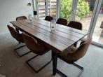 Steigerhout eettafel, Huis en Inrichting, 200 cm of meer, 50 tot 100 cm, Gebruikt, Rechthoekig