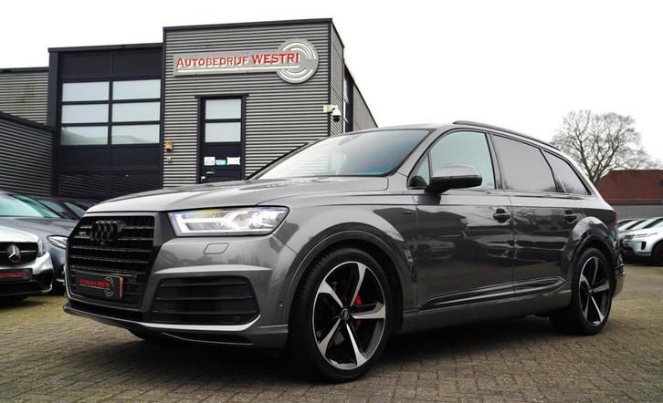Audi Q7 SQ7 3.0 TDI Quattro Pro Line + | Grijs Kenteken | Ca, Auto's, Bestelauto's, Bedrijf, Te koop, 4x4, ABS, Bluetooth, Centrale vergrendeling