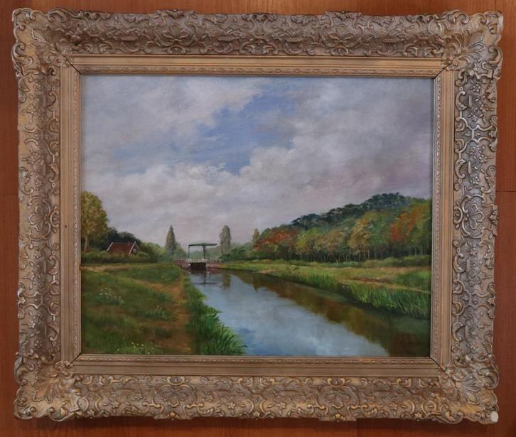 G.J. Kuiper (1926-2013) - De Pook 1953, Antiek en Kunst, Kunst | Schilderijen | Klassiek, Ophalen