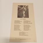 J. Greshoff - De Vaders Rijmprent Houtsnede J. Franken Pzn., Antiek en Kunst, Kunst | Etsen en Gravures, Ophalen of Verzenden