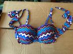 TC WoW - Colourful Waves Bikini Top - maat 38E, Zwart, Nieuw, Ophalen of Verzenden, Bikini