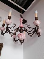 Antieke porseleinen kroon luchter, Huis en Inrichting, Lampen | Kroonluchters, Ophalen of Verzenden, Zo goed als nieuw