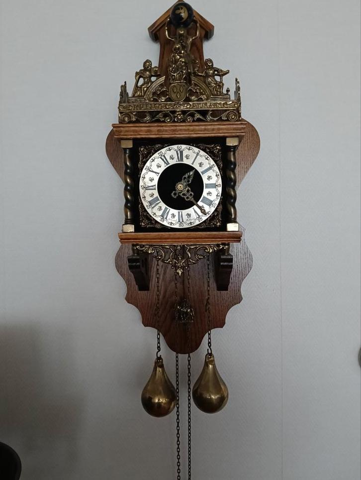 Antieke Wandklok met Gewichten, Antiek en Kunst, Antiek | Klokken, Ophalen