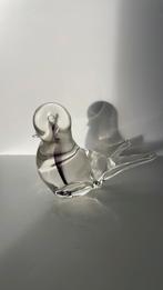 Vogel Figuur Glas Helder Mondgeblazen Presse Papier, Ophalen of Verzenden