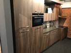 Showroomkeuken Kersen decor met Composiet blad 395 CM NIEUW, Ophalen, Bruin, Nieuw, Enkelwandige keuken