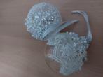 Te koop  2 kerst parel glas ballen., Diversen, Kerst, Ophalen of Verzenden, Zo goed als nieuw
