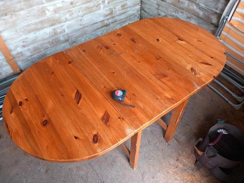 Hangoortafel eettafel opklaptafel, opknapper, Huis en Inrichting, Tafels | Eettafels, Gebruikt, 50 tot 100 cm, 100 tot 150 cm