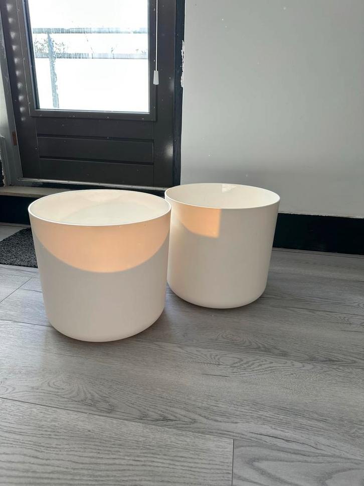 2x Elho B.For bloempotten (Ø 35 cm), Tuin en Terras, Bloempotten, Zo goed als nieuw, Kunststof, Binnen, Balkon, Tuin, Minder dan 40 cm