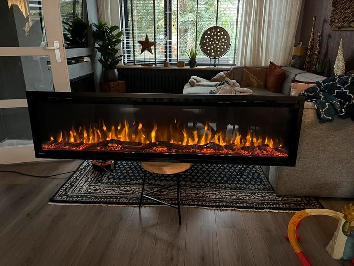 Royal 65 (165cm) elektrische inbouwhaard - Aflamo sfeerhaard, Huis en Inrichting, Haarden, Zo goed als nieuw, Elektrische haard
