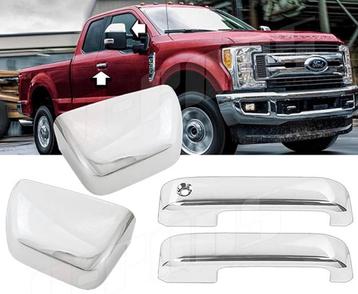 Chrome deurgrepen & spiegelkappen voor Ford F250/F350 beschikbaar voor biedingen