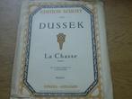 Dussek - la chasse -piano, Muziek en Instrumenten, Bladmuziek, Gebruikt, Klassiek, Ophalen of Verzenden, Artiest of Componist