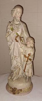 Beeld beelden heilig Beeld sint jozef met kindje Jezus, Antiek en Kunst, Verzenden