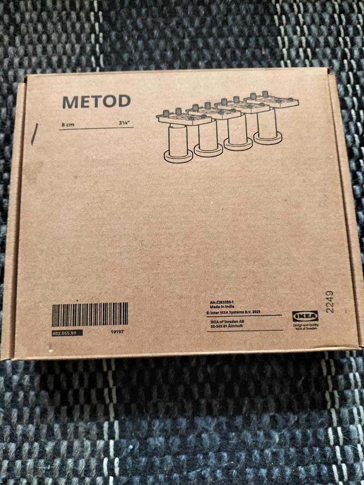Meubel pootjes METOD ikea nieuw, Huis en Inrichting, Keuken | Keukenelementen, Zo goed als nieuw, Minder dan 100 cm, 50 tot 100 cm