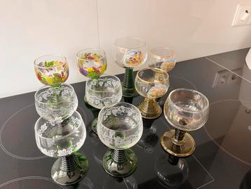 Vintage Roemer Moezel Wijnglazen Set 10 stuks beschikbaar voor biedingen