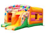 Happy Party Springkussen huren GRATIS BEZORGING - binnen N-H, Ophalen, Zo goed als nieuw, Overige