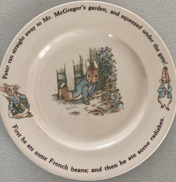 Wedgwood Peter Rabbit Servies Bordje en Schaaltje PPSTK. beschikbaar voor biedingen