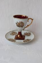 Antiek Frans Art Deco Treves porselein kop en schotel c 1930, Ophalen of Verzenden