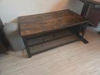 Salontafel / bijzettafel hout en metaal, 50 tot 100 cm, 100 tot 150 cm, Zo goed als nieuw, Minder dan 50 cm