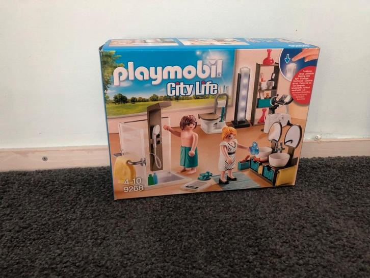 Playmobil badkamer 9268, Kinderen en Baby's, Speelgoed | Playmobil, Zo goed als nieuw, Complete set, Ophalen of Verzenden