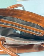 Vintage Abro italy designer bruin bruine lederen damestas, Sieraden, Tassen en Uiterlijk, Tassen | Damestassen, Bruin, Ophalen of Verzenden