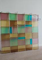 Glas in Lood Raam - Kleurrijk -, Doe-het-zelf en Verbouw, Glas en Ramen, Ophalen, Gevelraam of Ruit, Gebruikt, Glas in lood