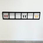 Toonladder kapstok dutch design jaren 50 60 vintage retro, Gebruikt, Minder dan 100 cm, Metaal, Nvt